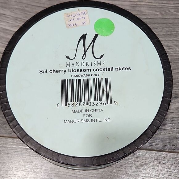 GUC Manorisms Small Cherry Blossom Coctail Plates - Picture 4 of 4